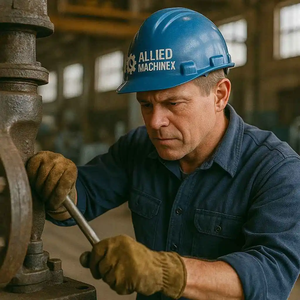 Allied MachineX CNC machine repair services in Germantown, WI providing precision diagnostics, spindle repair, and machining system restoration — call +1 844-763-1748.