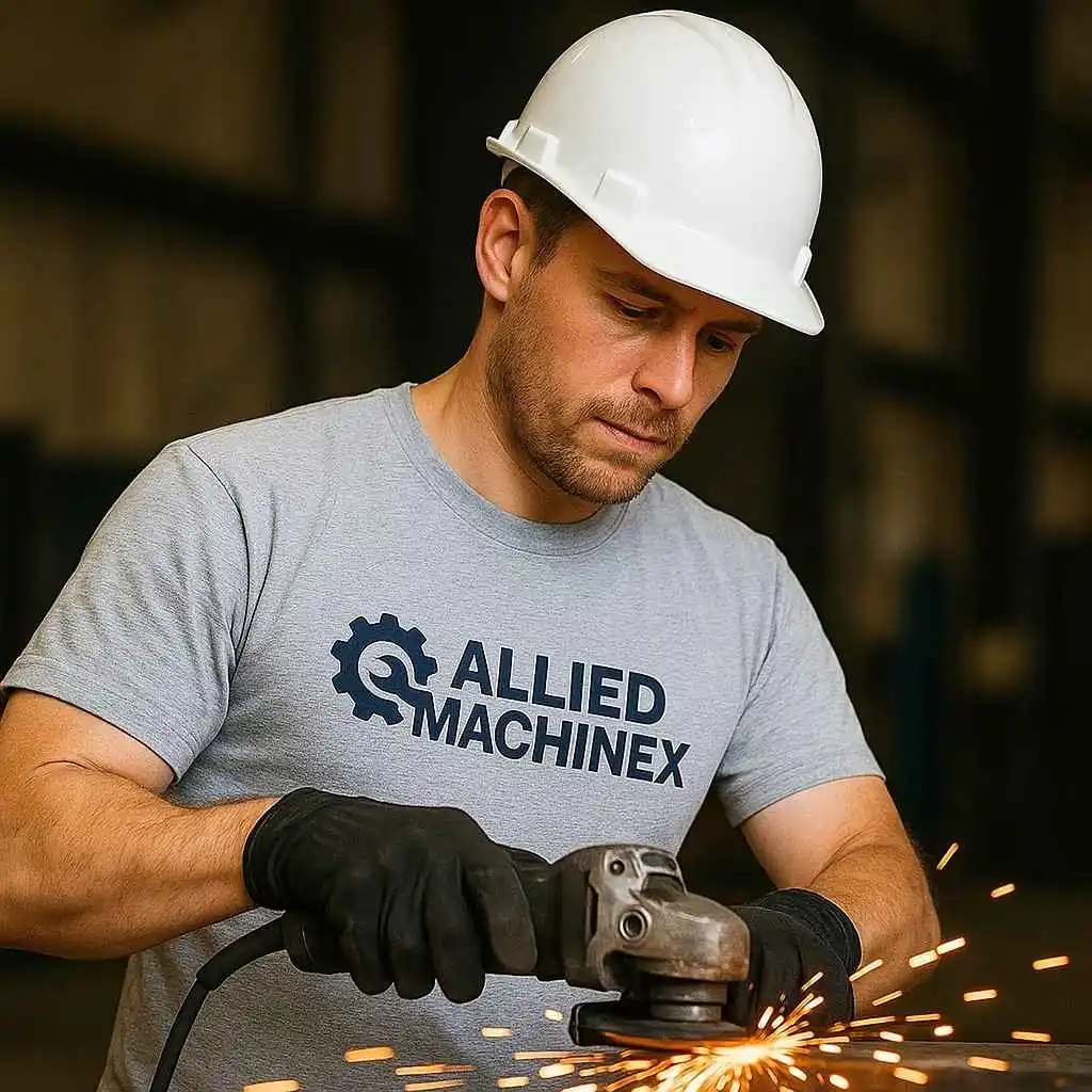 Allied MachineX press brake repair services in Peoria, IL restoring hydraulic systems, bending accuracy, and forming machine performance — call +1 844-763-1748.