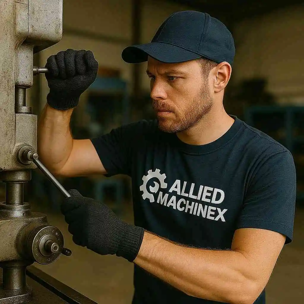 “Allied MachineX press brake repair services in Chicago, IL providing hydraulic system restoration, ram alignment correction, and forming accuracy repair — call +1 844-763-1748.”