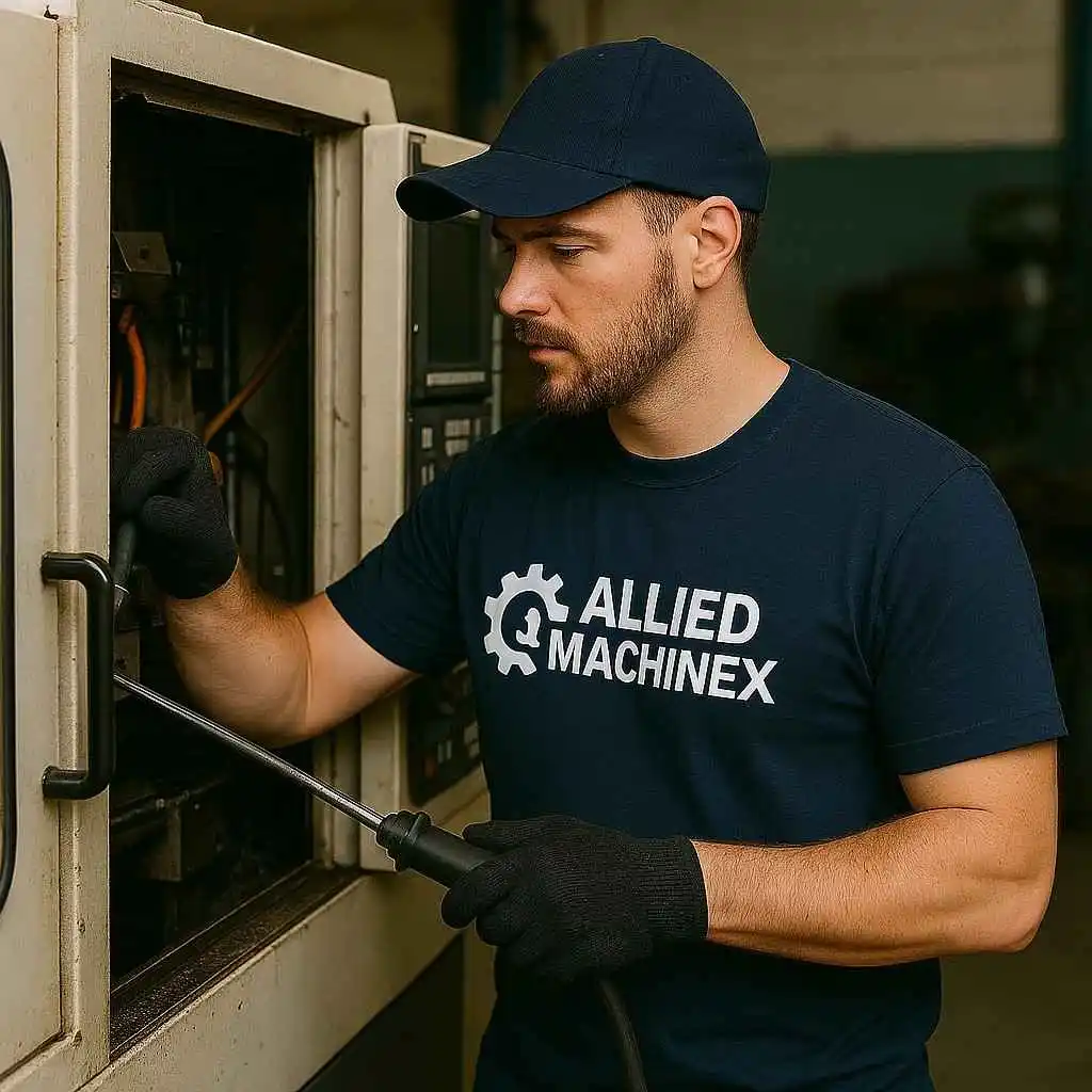 Allied MachineX CNC machine repair services in Joliet, IL providing precision diagnostics, spindle restoration, and machining accuracy repair — call +1 844-763-1748.