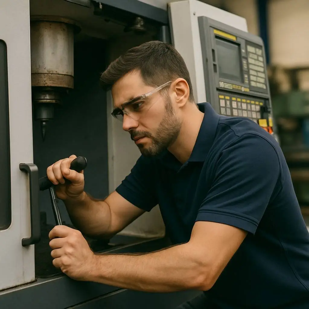 Allied MachineX CNC machine repair services in Lafayette, IN providing spindle restoration, precision diagnostics, and machining accuracy repair — call +1 844-763-1748.