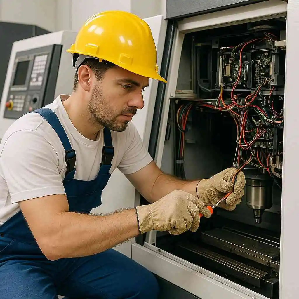 Allied MachineX CNC machine repair services in Hammond, IN providing spindle restoration, precision diagnostics, and high-accuracy machining repair — call +1 844-763-1748.